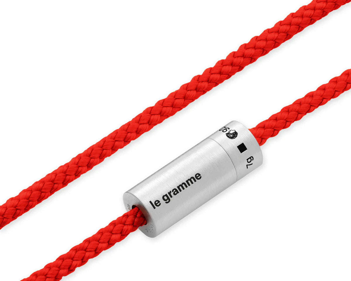 red nato cable bracelet le 7g