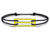 lacquered yellow cord bracelet le 2,5g