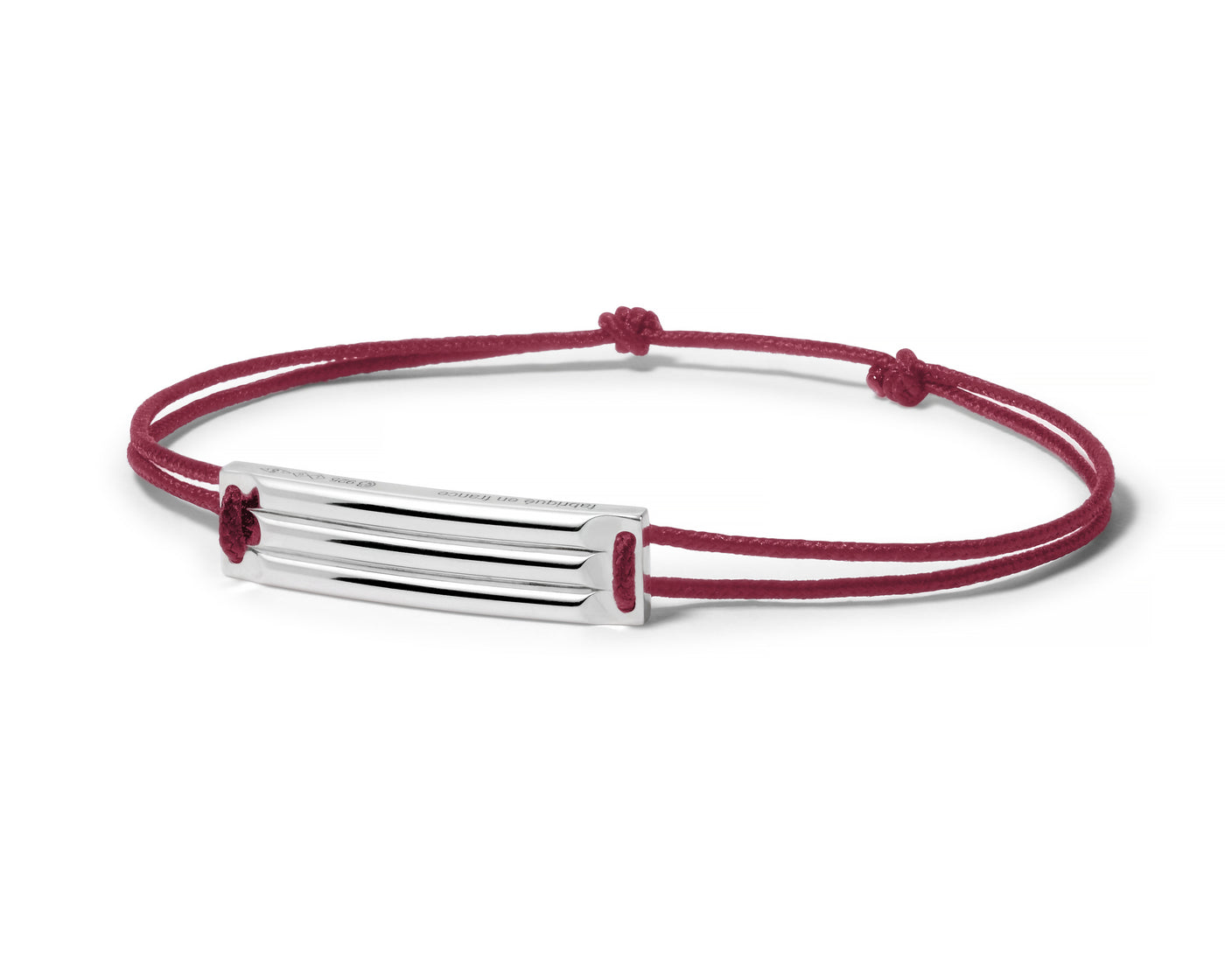 godron burgundy cord bracelet le 5g