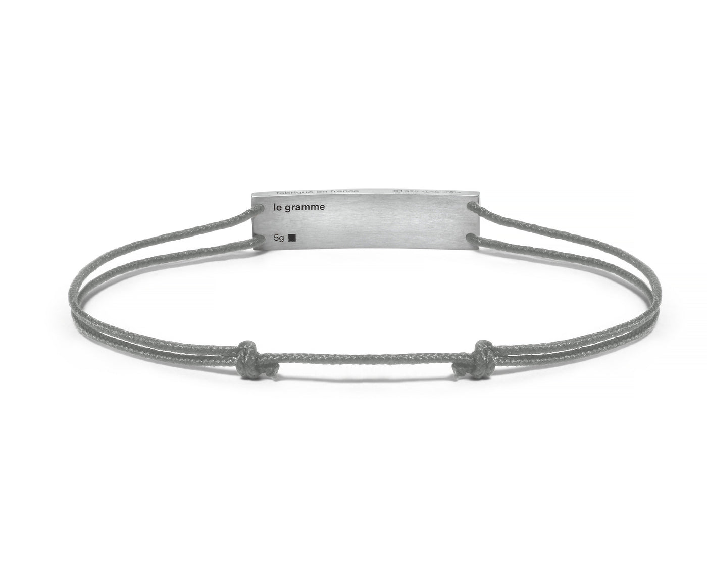 godron grey cord bracelet le 5g