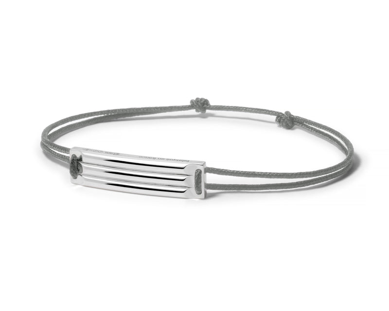 godron grey cord bracelet le 5g