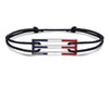 bracelet cordon laqué tricolore le 2,5g