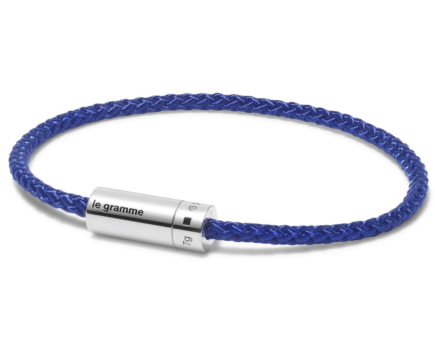 royal blue nato cable bracelet le 7g