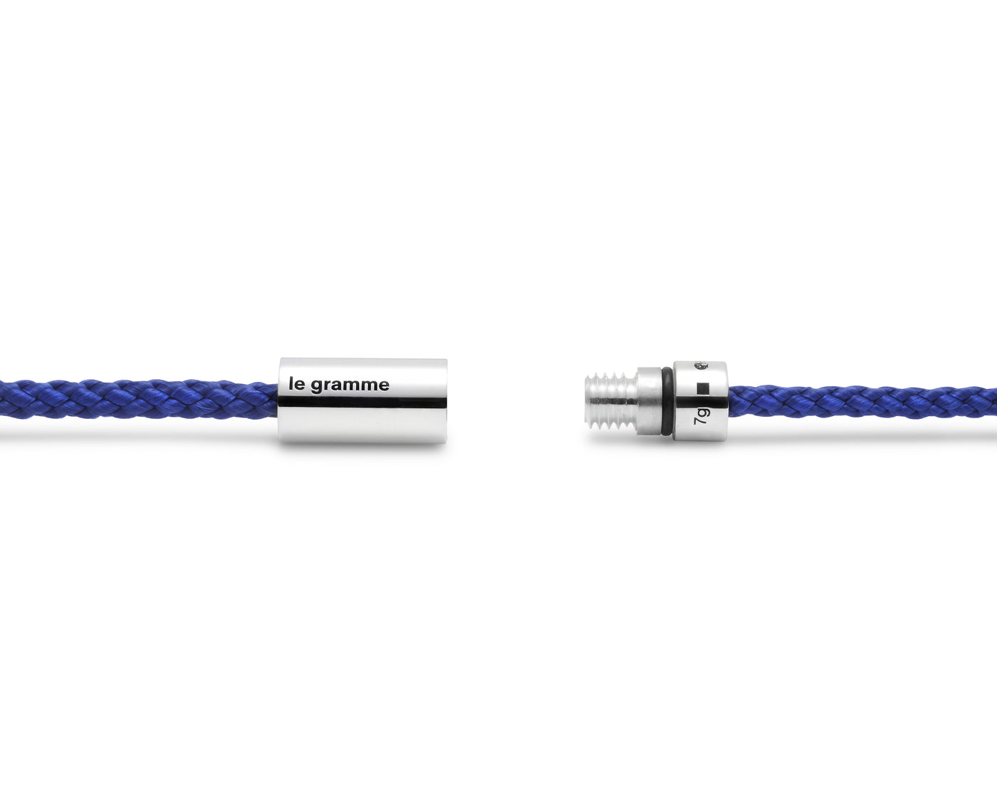 royal blue nato cable bracelet le 7g