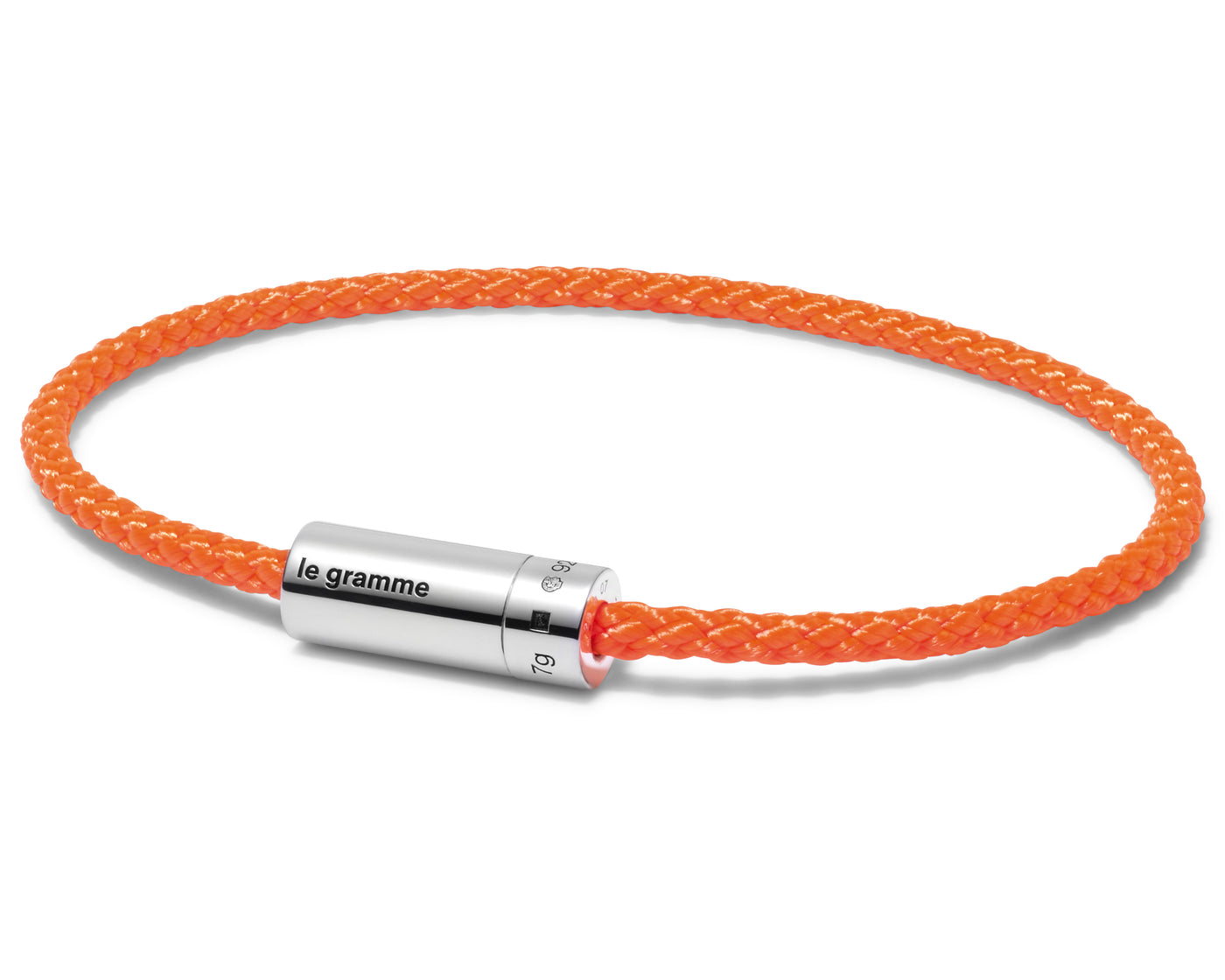 bracelet câble nato orange le 7g