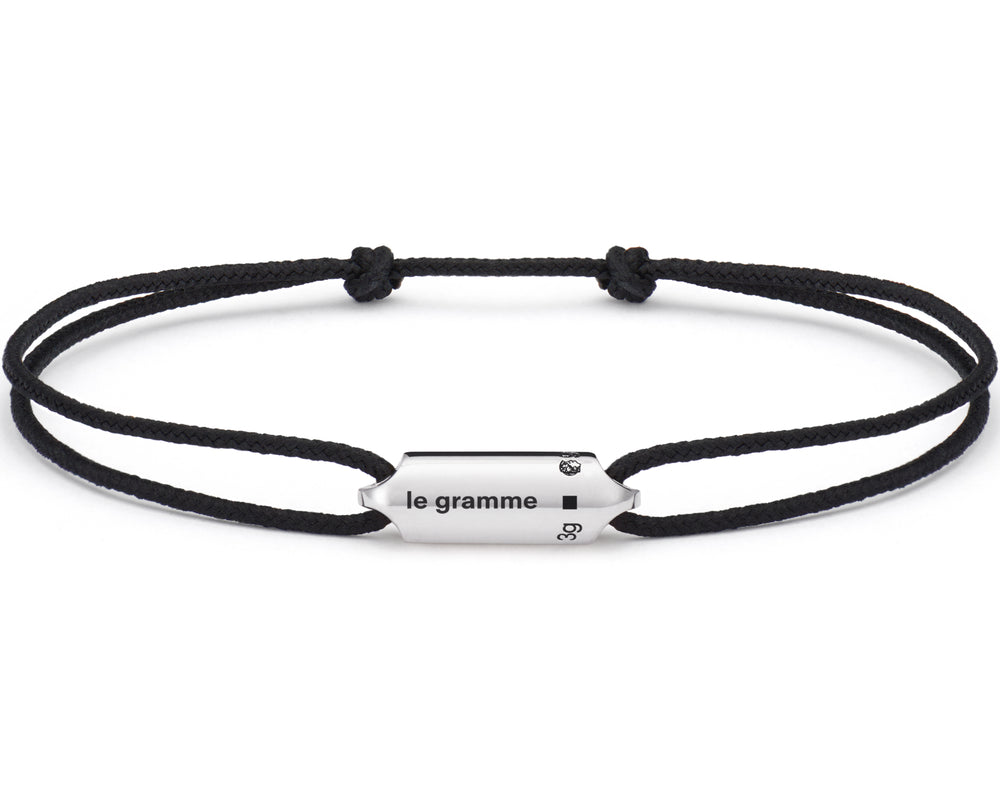 black cord bracelet le segment le 3g