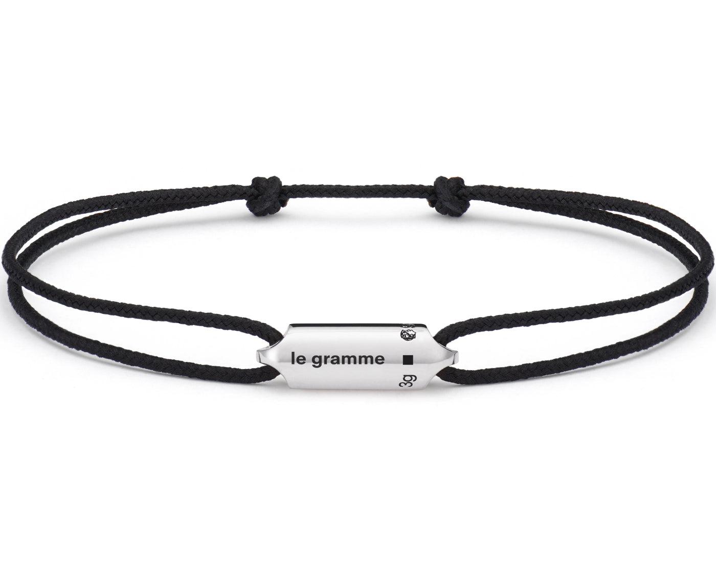 black cord bracelet le segment le 3g