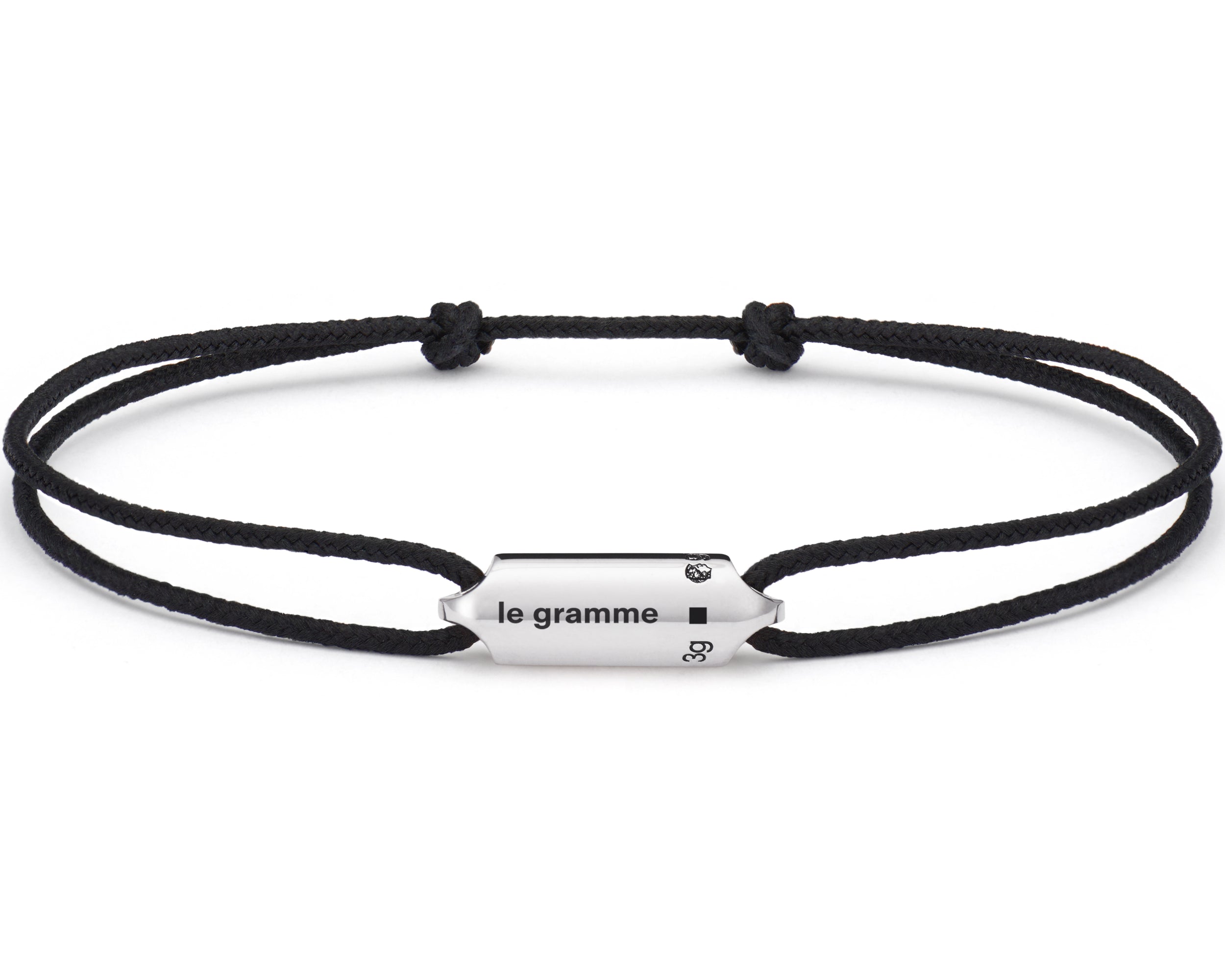 black cord bracelet le segment le 3g